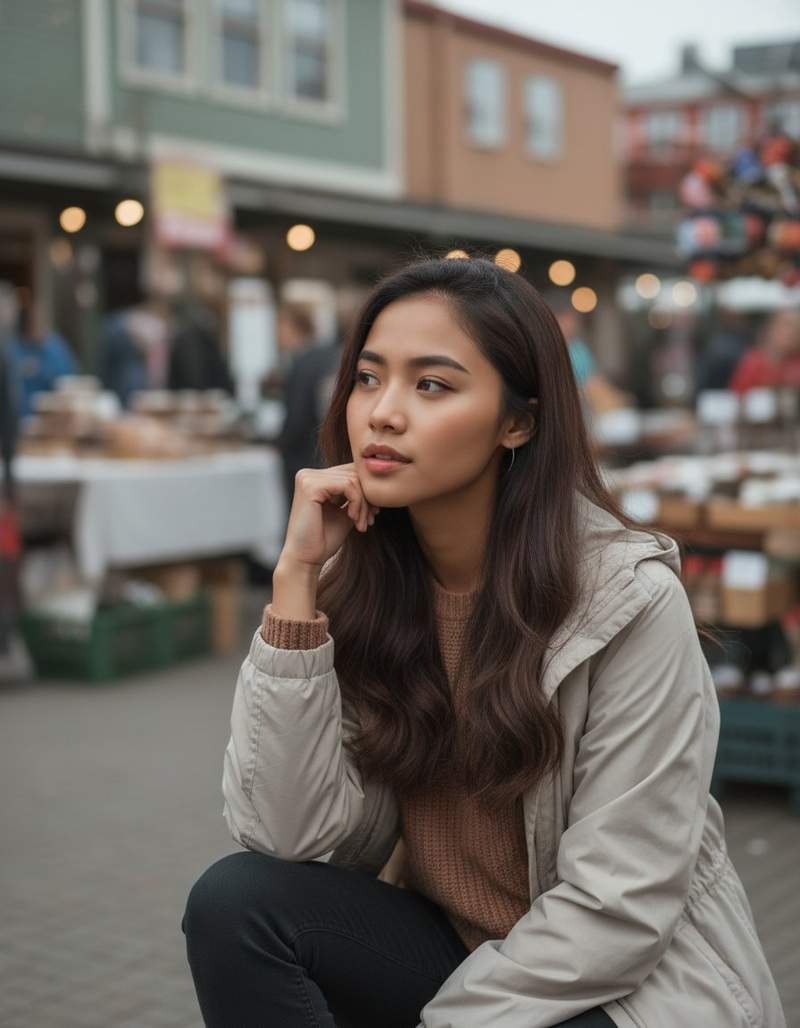 Ailisha 在 Granville Island