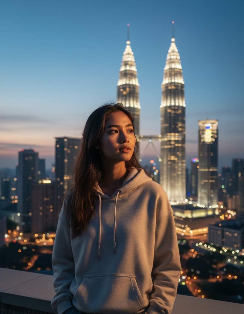 Ailisha 在 Petronas Twin Towers
